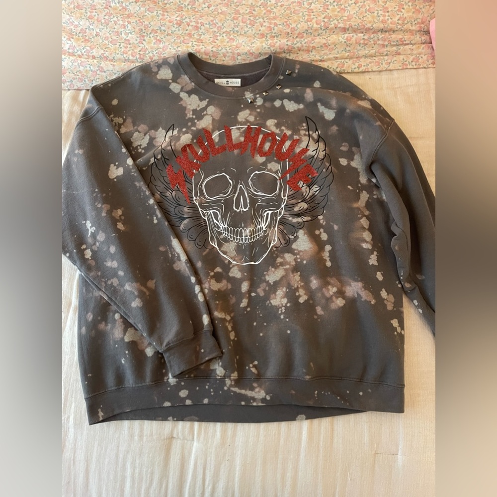 Skullhouse Angel Skull Crewneck
